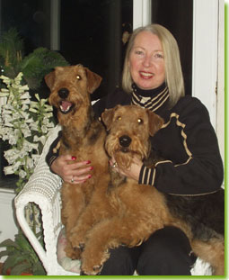 Elaine Zemaitis, with Raven and Chanel
