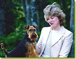 Lee Steeves and Welsh terrier Typist